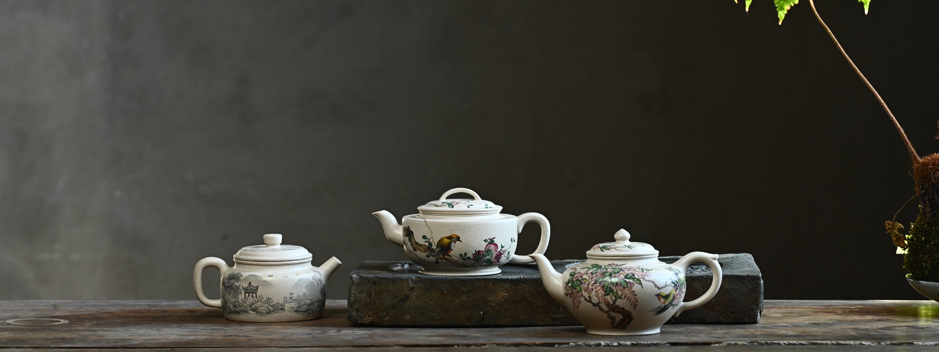 YANYOO handmade Yixing teapot banner: Moonlight collection desktop version.