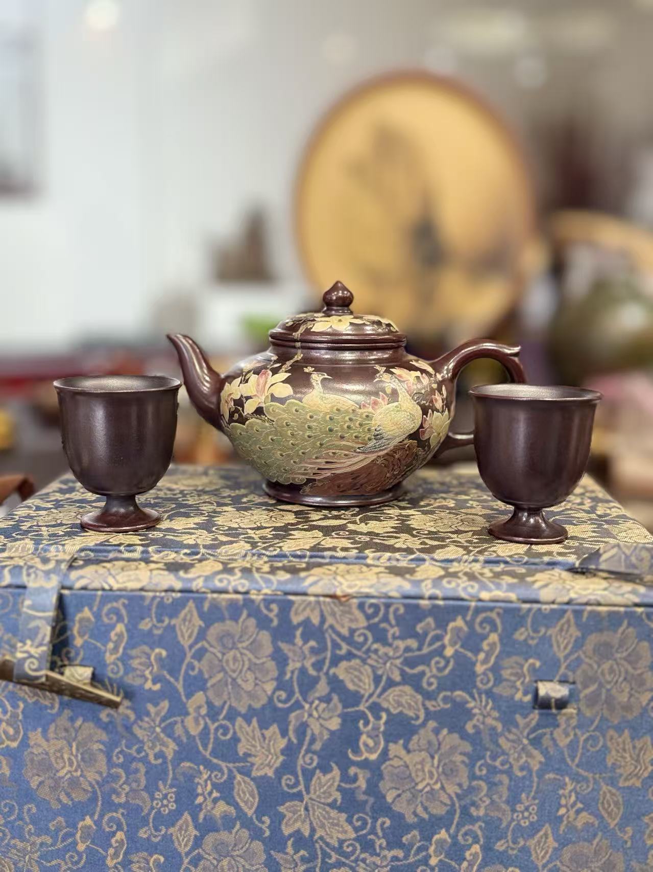 Smiling Cherry Yixing Teapot