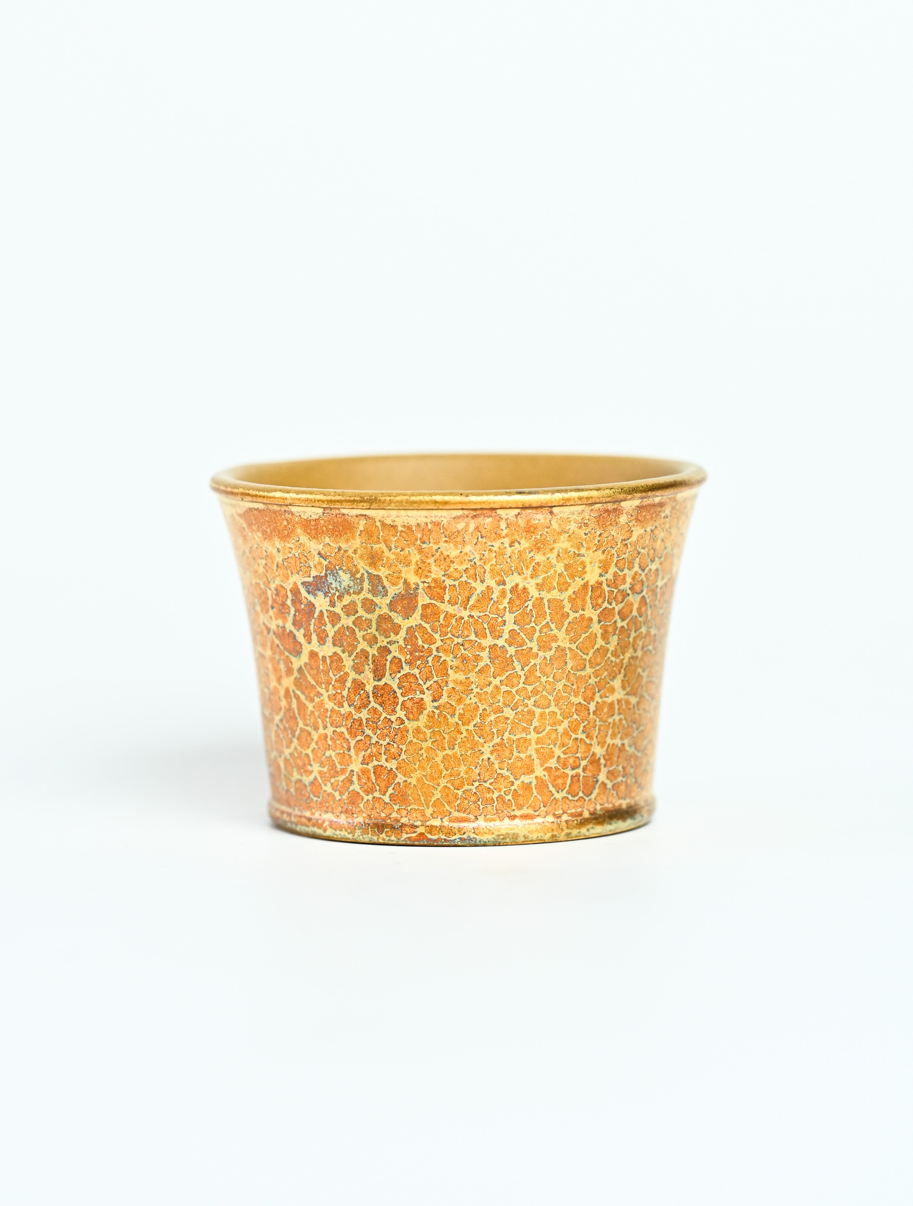 YANYOO handmade Yixing tea cup, Wild Plume collection gold product.