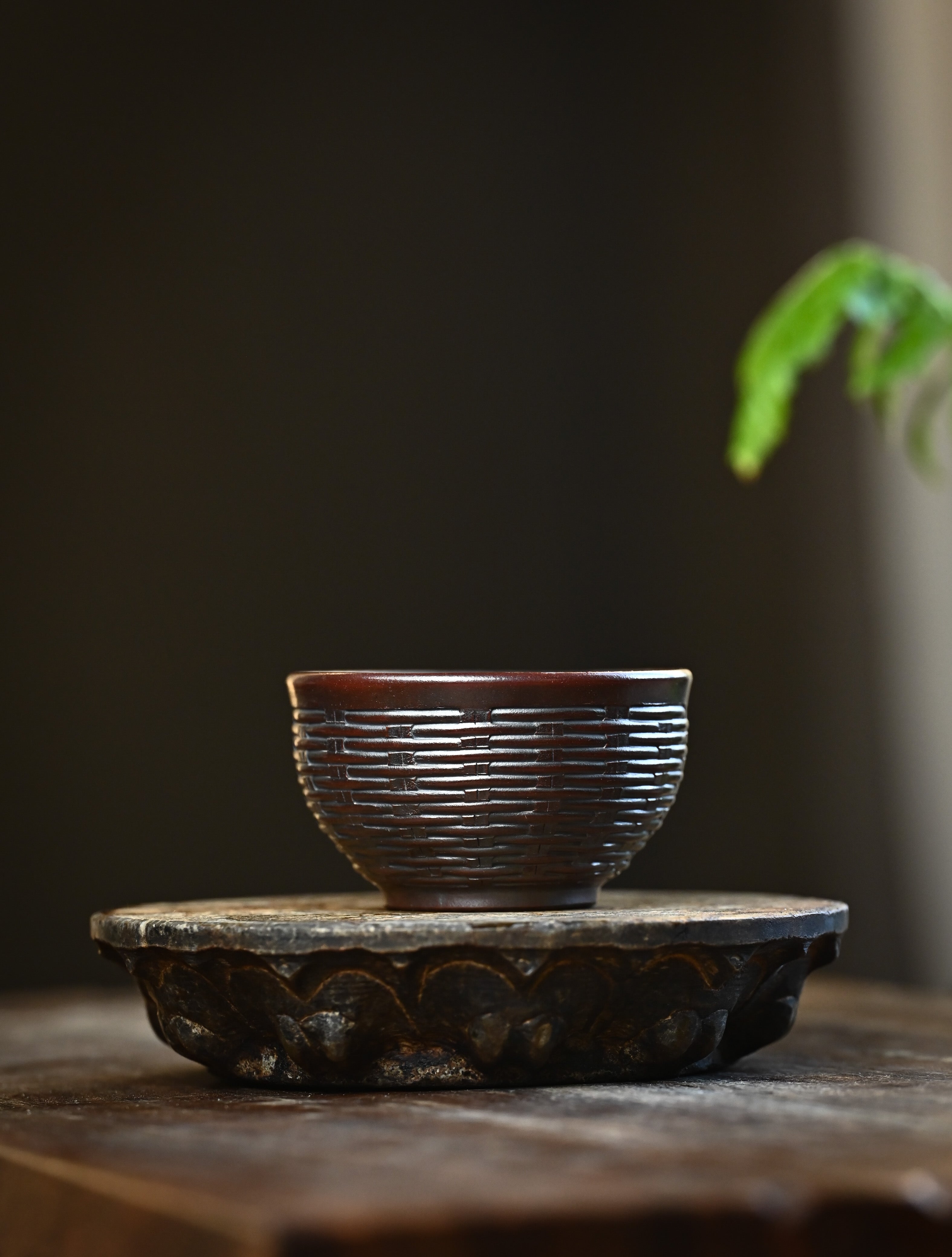 YANYOO handmade Yixing tea cup, Bamboo collection lifestyle.