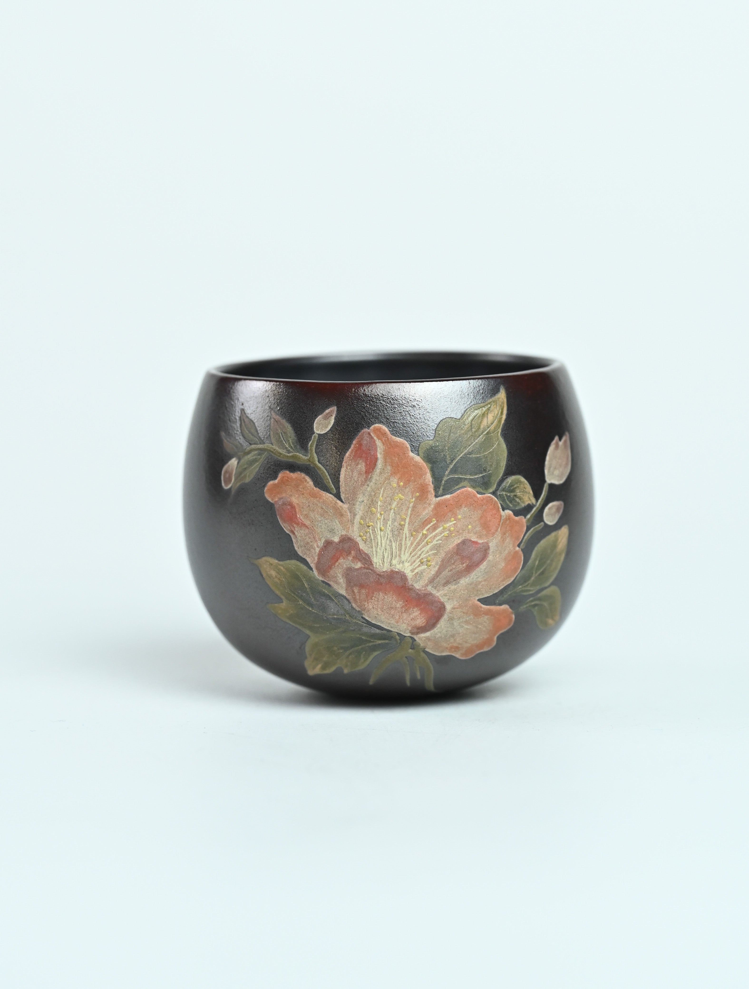 YANYOO handmade Yixing tea cup, Twilight collection tumbler flower product.